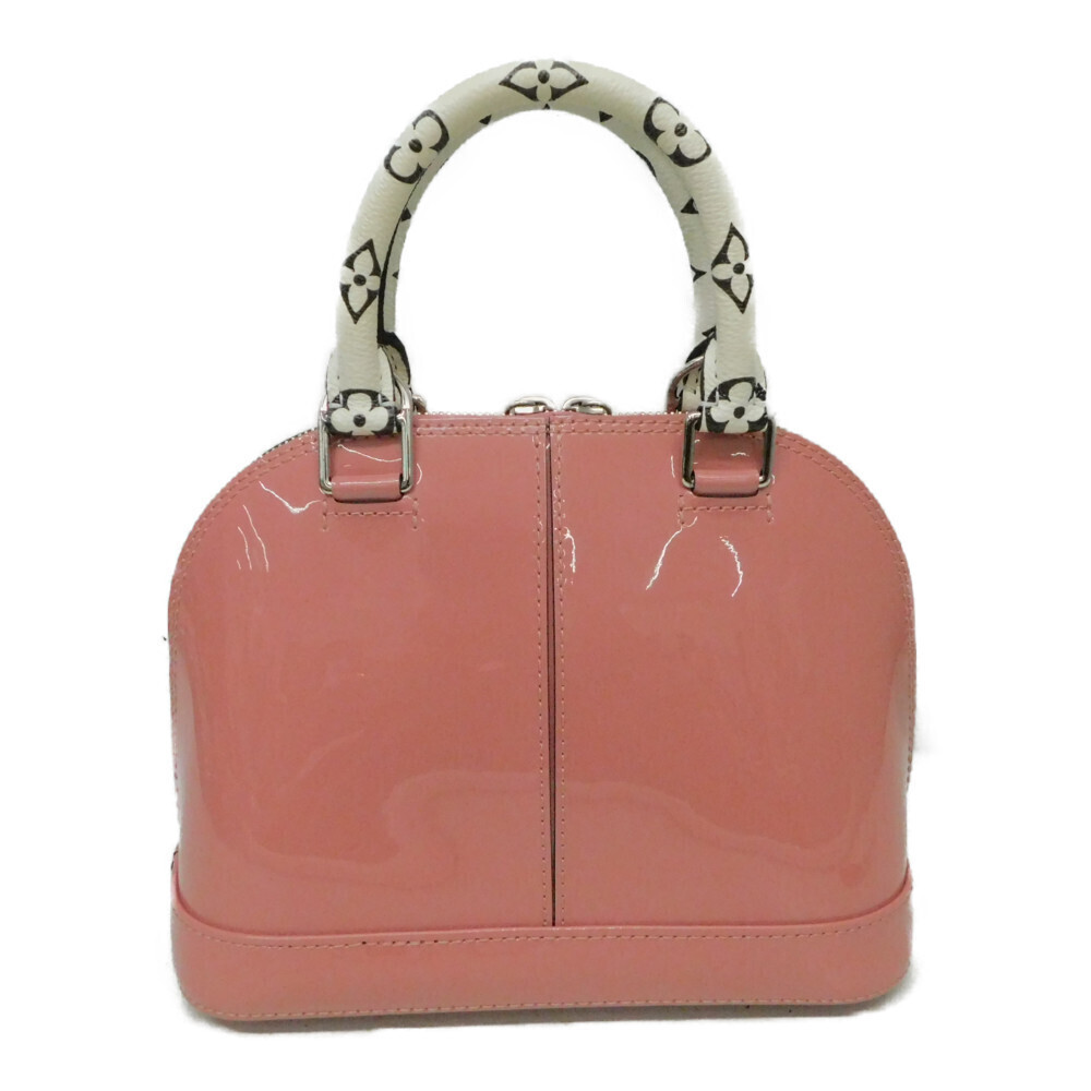 Louis Vuitton Shoulder Handbag Vernis Bag Pink Enamel Alma
